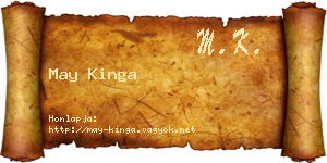 May Kinga névjegykártya